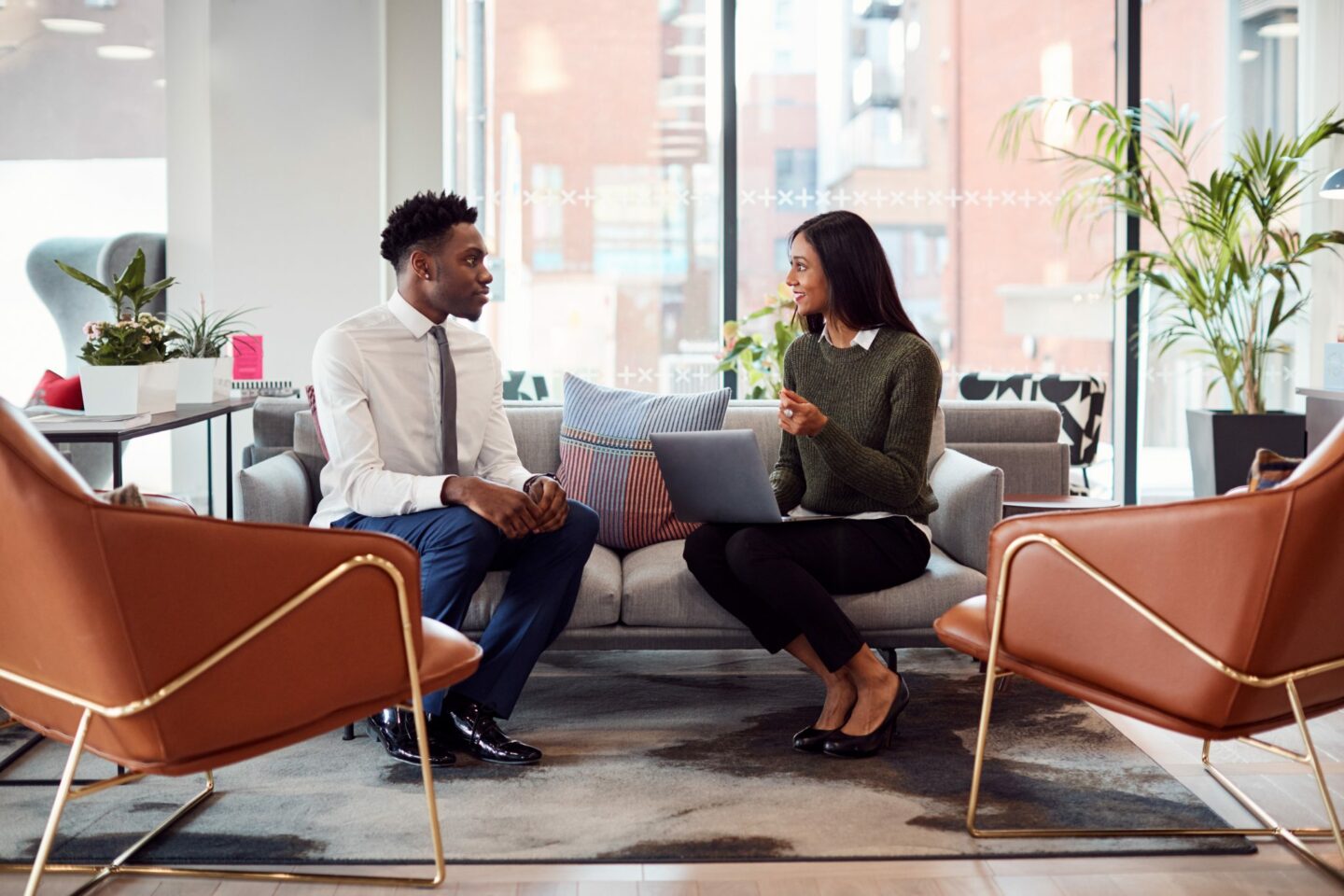 Couple sitting