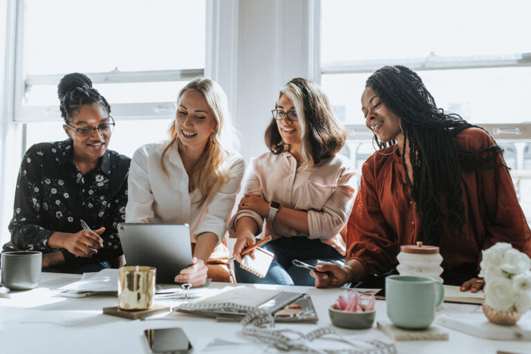 Women in a business meeting